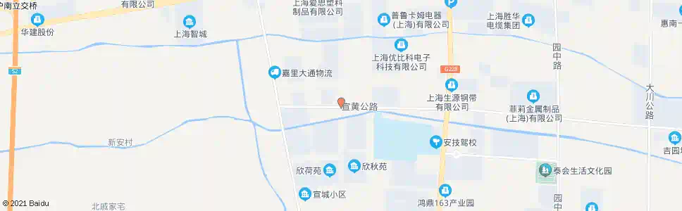 上海宣中路宣黄公路_公交站地图_上海公交_妙搜公交查询2024