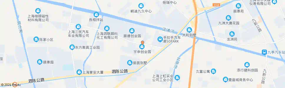 上海康顺磁性_公交站地图_上海公交_妙搜公交查询2024