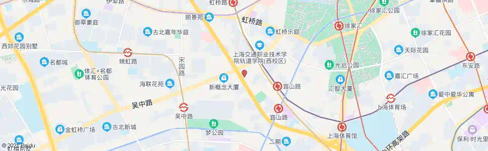 上海西区汽车站(中山西路吴中路)_公交站地图_上海公交_妙搜公交查询2024