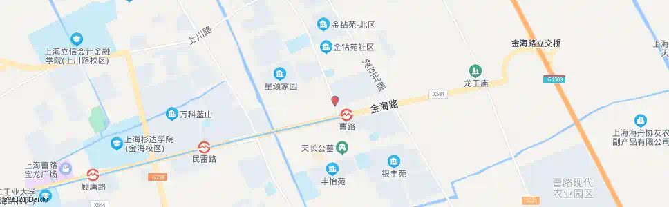 上海金钻路金海路_公交站地图_上海公交_妙搜公交查询2024