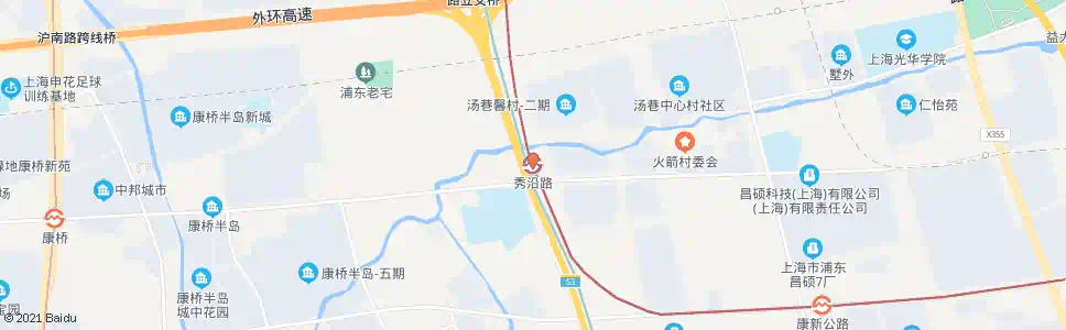 上海秀沿路_公交站地图_上海公交_妙搜公交查询2024