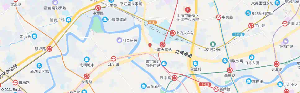 上海上海火车站(恒丰路天目西路)_公交站地图_上海公交_妙搜公交查询2024