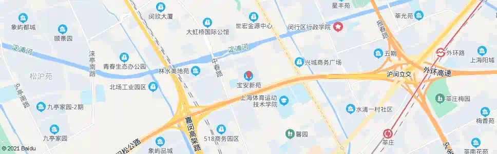 上海疏影路宝安新苑_公交站地图_上海公交_妙搜公交查询2024