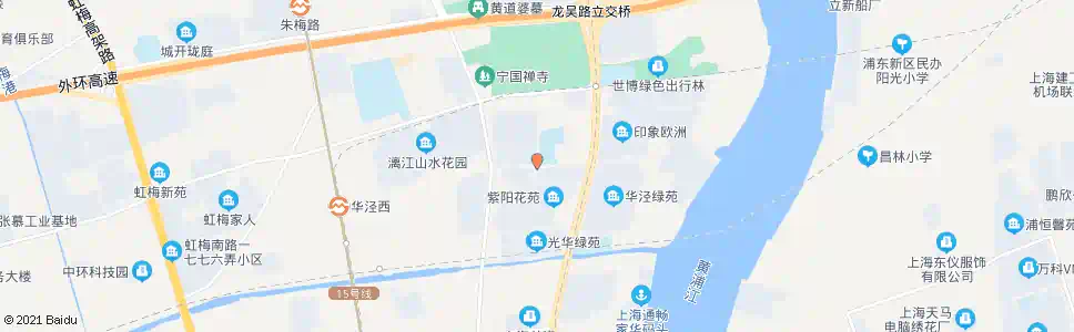 上海紫阳花苑_公交站地图_上海公交_妙搜公交查询2024