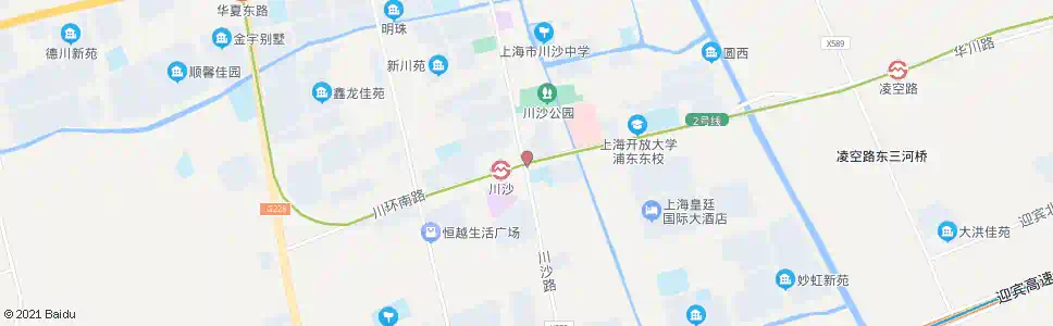 上海川环南路川沙路_公交站地图_上海公交_妙搜公交查询2024