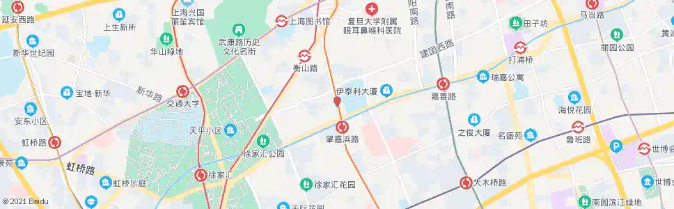 上海乌鲁木齐南路建国西路_公交站地图_上海公交_妙搜公交查询2024