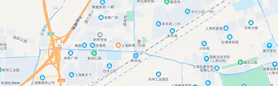 上海新桥敬老院_公交站地图_上海公交_妙搜公交查询2024