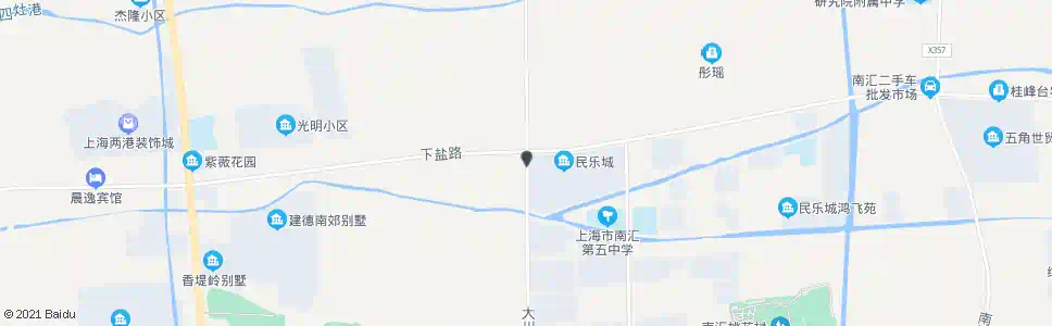 上海大川公路下盐公路_公交站地图_上海公交_妙搜公交查询2024