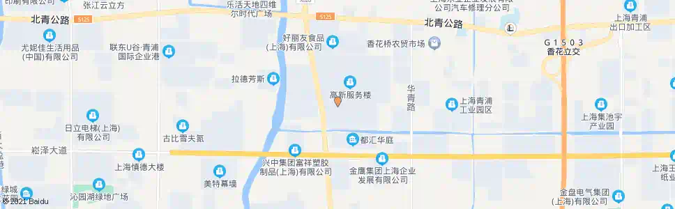 上海新科路外青松公路_公交站地图_上海公交_妙搜公交查询2024