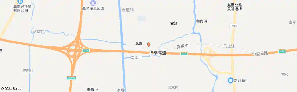 上海陈章路北浜村_公交站地图_上海公交_妙搜公交查询2024