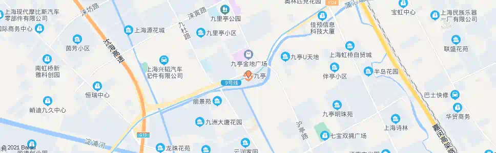 上海沪松公路沪亭北路(九亭地铁站)_公交站地图_上海公交_妙搜公交查询2024