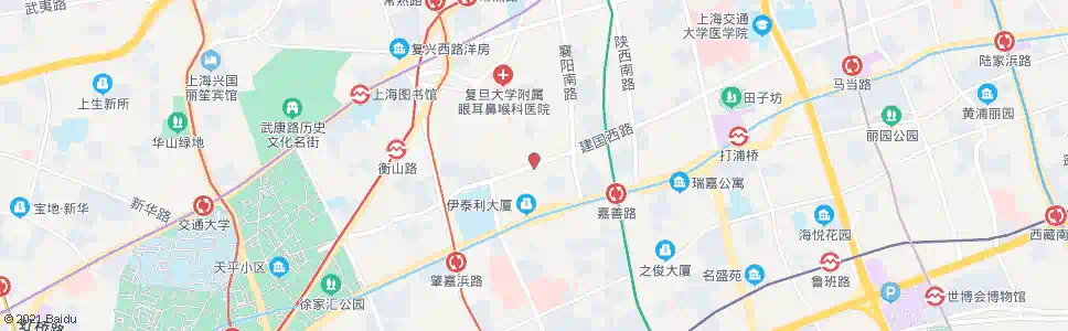 上海太原路建国西路_公交站地图_上海公交_妙搜公交查询2024