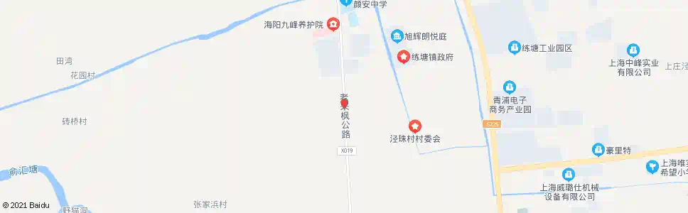 上海老朱枫公路长珠_公交站地图_上海公交_妙搜公交查询2024