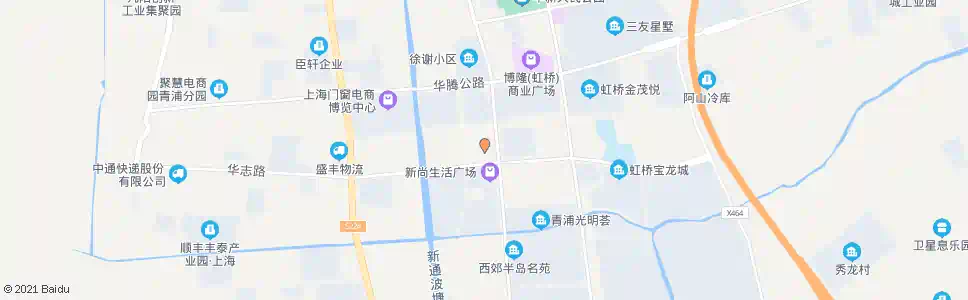 上海华新三期_公交站地图_上海公交_妙搜公交查询2024