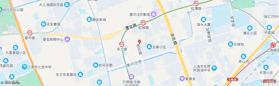 上海东兰路莲花路_公交站地图_上海公交_妙搜公交查询2024