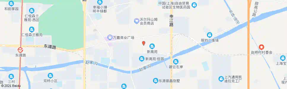 上海东靖路高建路_公交站地图_上海公交_妙搜公交查询2024