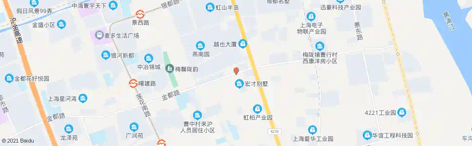 上海金都路虹梅南路_公交站地图_上海公交_妙搜公交查询2024