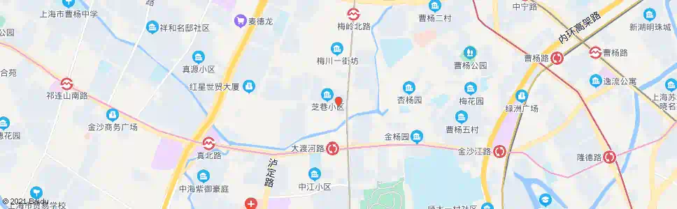 上海大渡河路怒江北路_公交站地图_上海公交_妙搜公交查询2024