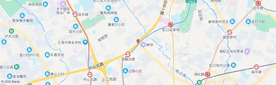 上海中山北路西宝兴路_公交站地图_上海公交_妙搜公交查询2024