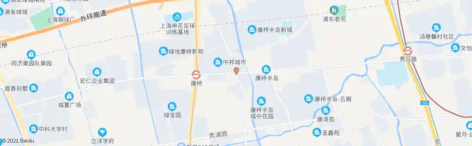 上海康沈路秀沿路_公交站地图_上海公交_妙搜公交查询2024