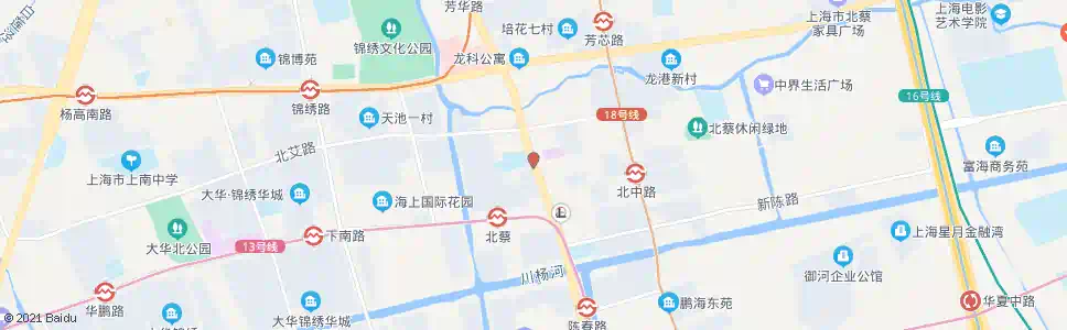 上海北中路沪南路_公交站地图_上海公交_妙搜公交查询2024