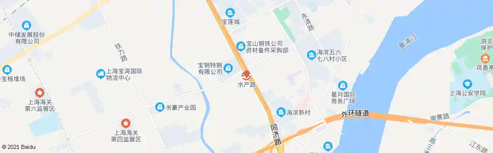 上海水产路蕰川路_公交站地图_上海公交_妙搜公交查询2024