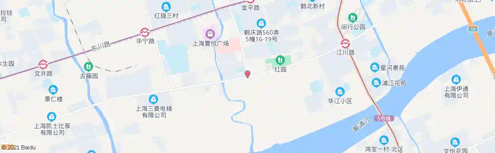 上海江川路瑞丽路_公交站地图_上海公交_妙搜公交查询2024