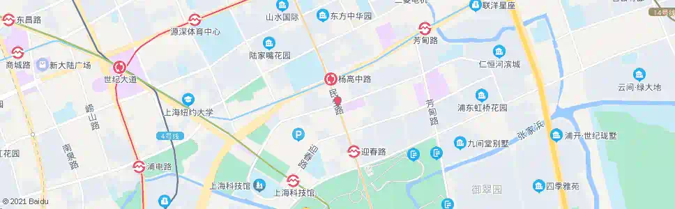 上海民生路丁香路_公交站地图_上海公交_妙搜公交查询2024