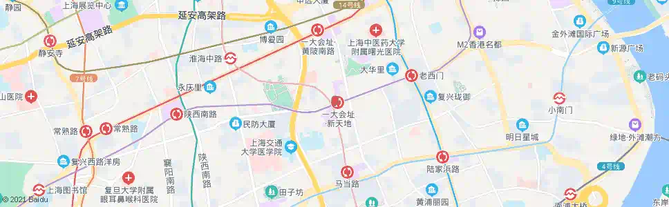 上海马当路复兴中路_公交站地图_上海公交_妙搜公交查询2024