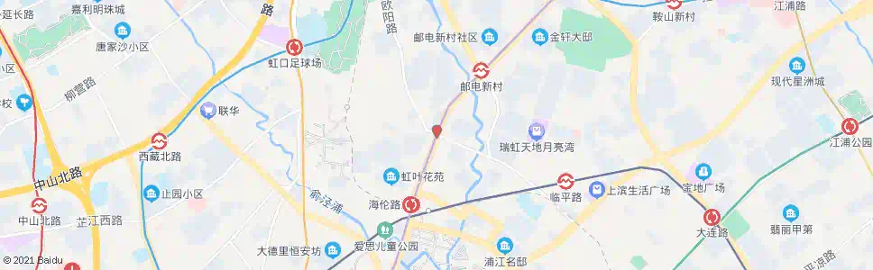 上海临平北路四平路_公交站地图_上海公交_妙搜公交查询2024