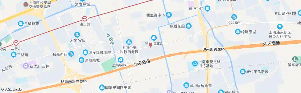 上海康桥路康意路_公交站地图_上海公交_妙搜公交查询2024