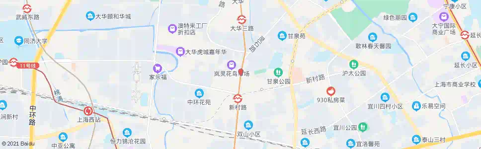 上海灵石路新村路_公交站地图_上海公交_妙搜公交查询2024