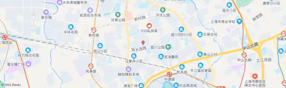 上海子长路延长西路_公交站地图_上海公交_妙搜公交查询2024