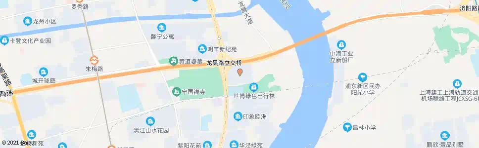 上海龙吴路华发路(东湾小区)_公交站地图_上海公交_妙搜公交查询2024