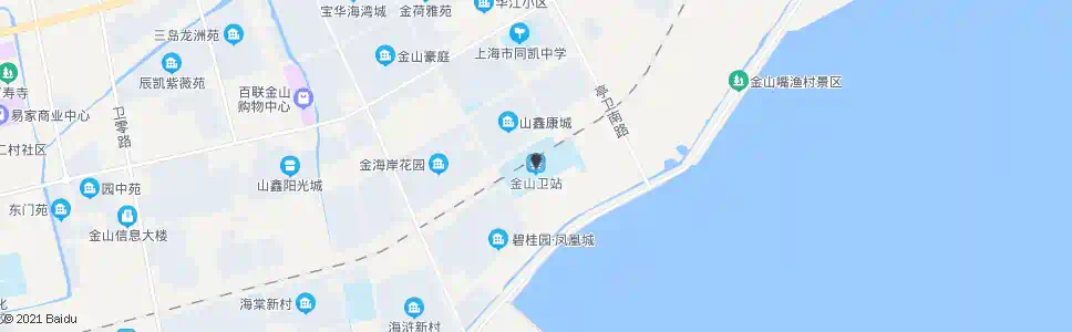 上海金山卫站(南广场西站)_公交站地图_上海公交_妙搜公交查询2024