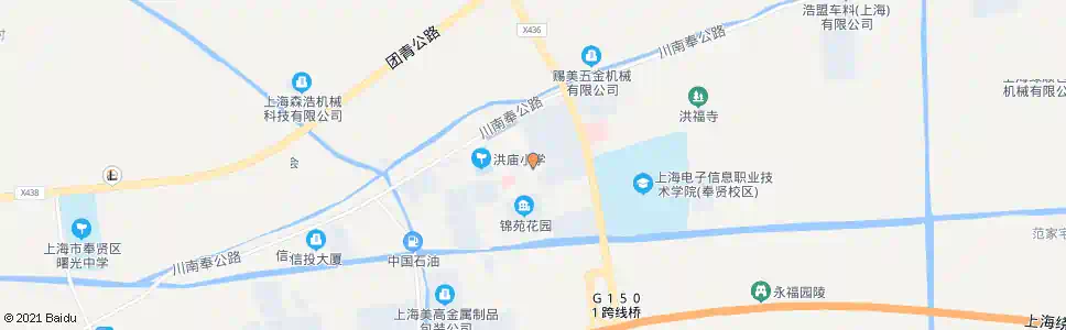 上海洪庙路_公交站地图_上海公交_妙搜公交查询2024