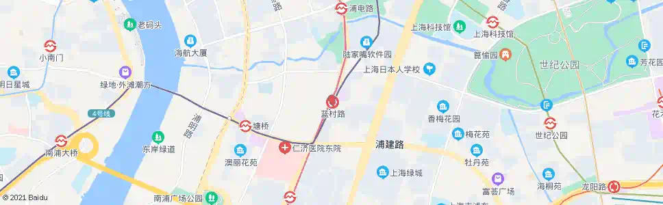 上海南泉路蓝村路_公交站地图_上海公交_妙搜公交查询2024