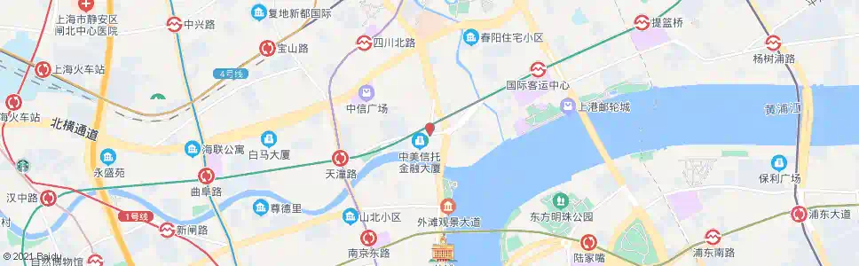 上海吴淞路天潼路_公交站地图_上海公交_妙搜公交查询2024