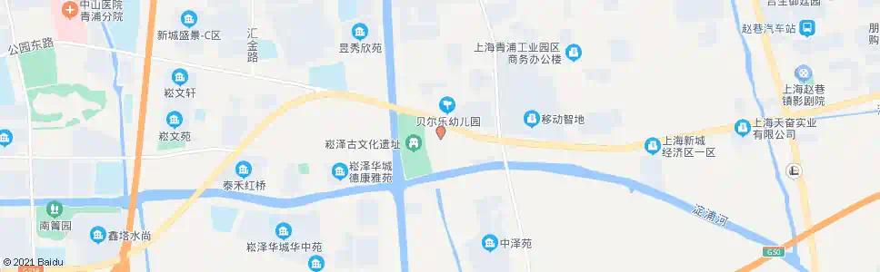 上海沪青平公路中泽路_公交站地图_上海公交_妙搜公交查询2024