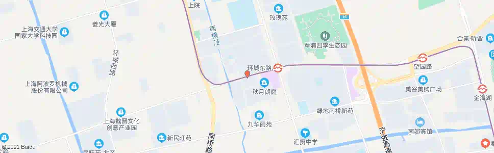 上海航南公路陈桥路_公交站地图_上海公交_妙搜公交查询2024