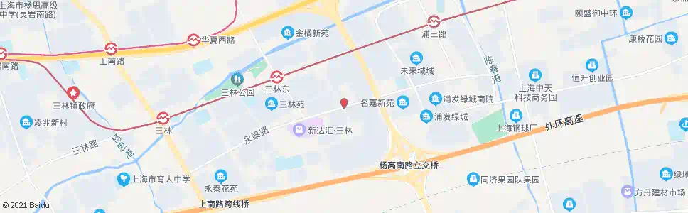 上海永泰路环林东路_公交站地图_上海公交_妙搜公交查询2024