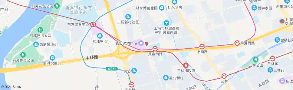 上海长清路杨南路_公交站地图_上海公交_妙搜公交查询2024