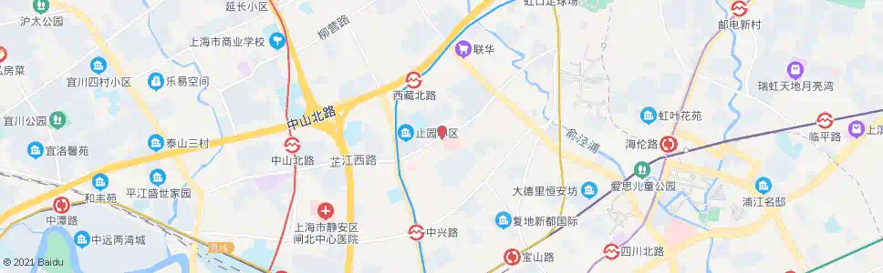 上海芷江中路通阁路_公交站地图_上海公交_妙搜公交查询2024