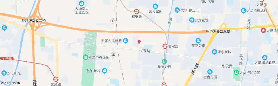 上海祁安路古浪路_公交站地图_上海公交_妙搜公交查询2024