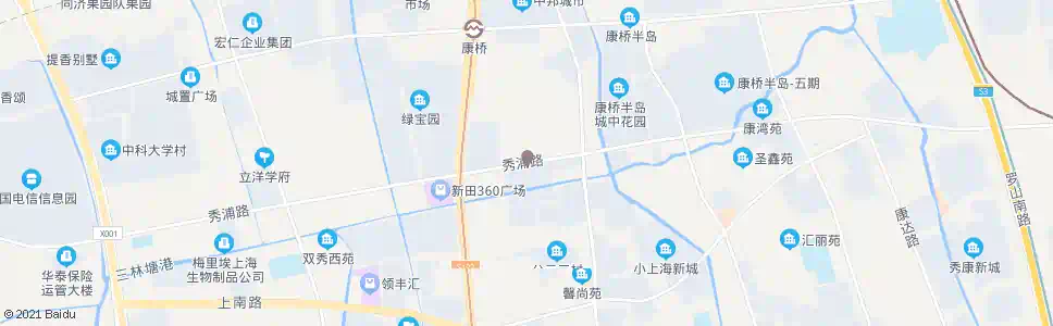 上海康沈路秀浦路_公交站地图_上海公交_妙搜公交查询2024