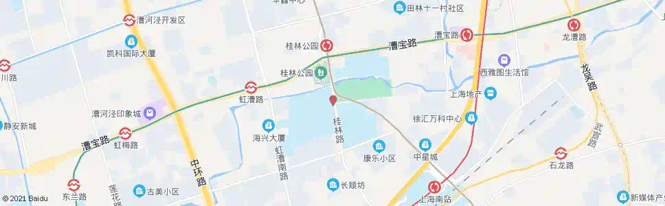 上海上海师大(桂林路冠生园路)_公交站地图_上海公交_妙搜公交查询2024