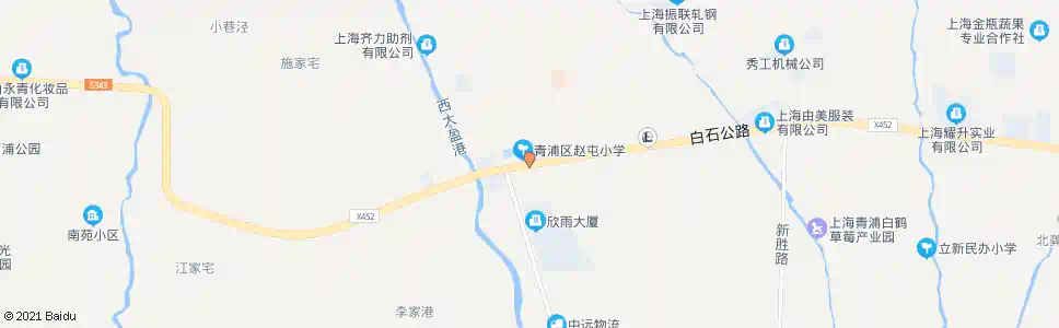 上海白石公路青赵公路_公交站地图_上海公交_妙搜公交查询2024