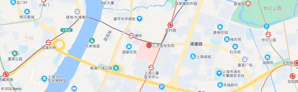 上海浦建路东方路(仁济医院)_公交站地图_上海公交_妙搜公交查询2024