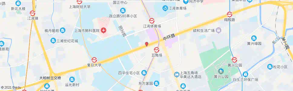 上海邯郸路五角场_公交站地图_上海公交_妙搜公交查询2024