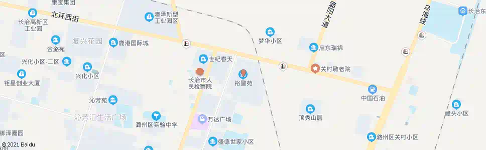 长治裕警苑小区(长兴北路)_公交站地图_长治公交_妙搜公交查询2024